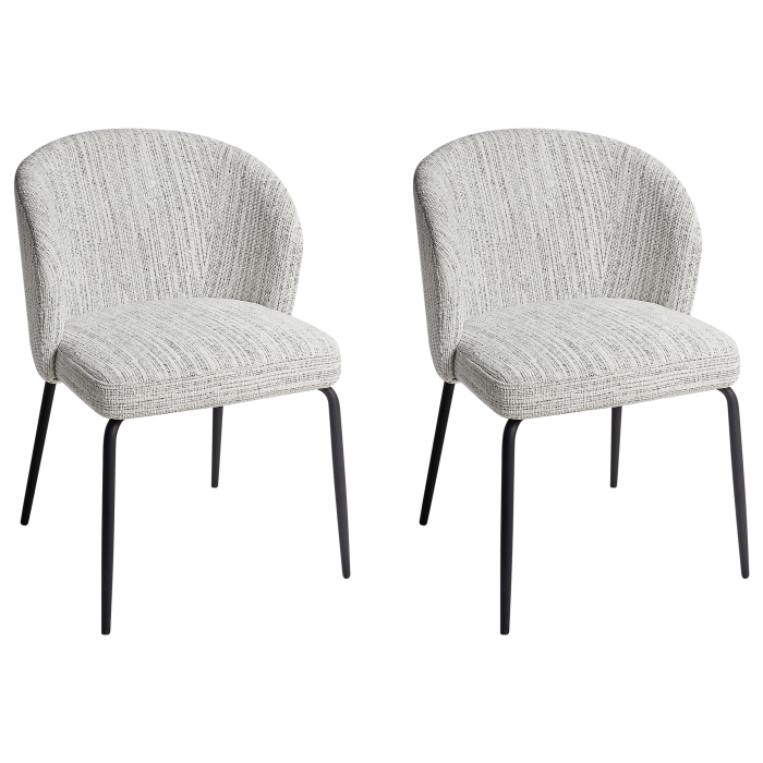 Set of 2 Dining Chairs ZANA White [4]