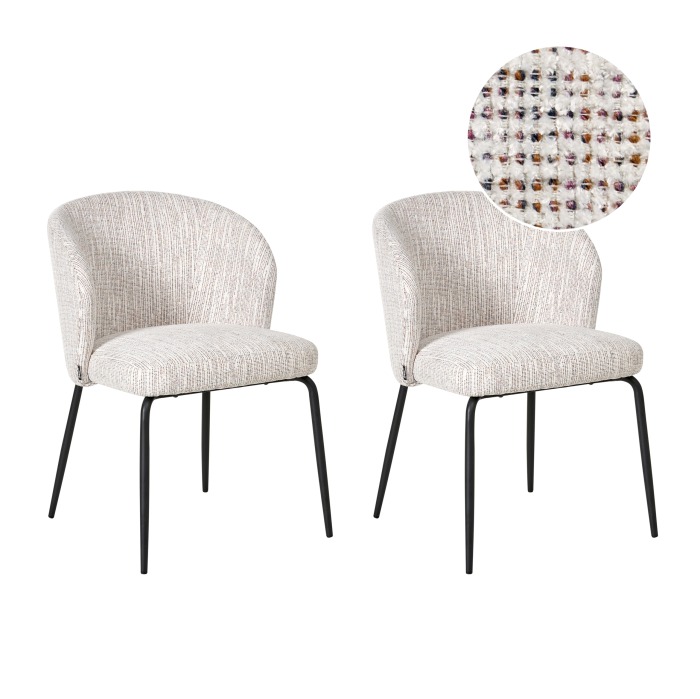 Set of 2 dining chairs ZANA Multicolor [2]