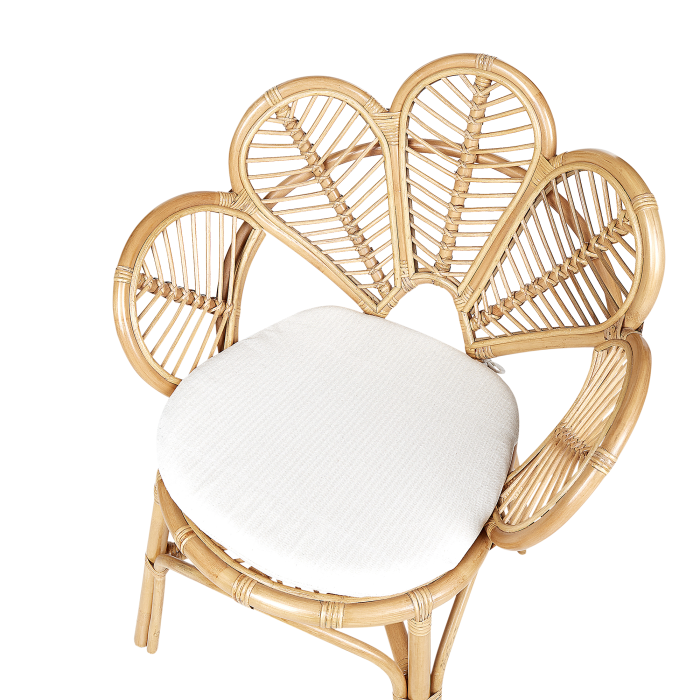 FLORENTINE II Peacock Chair Set of 2 Natural Rattan [7]