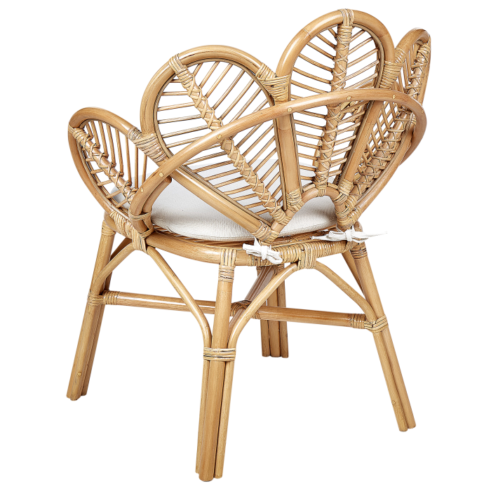 FLORENTINE II Peacock Chair Set of 2 Natural Rattan [6]