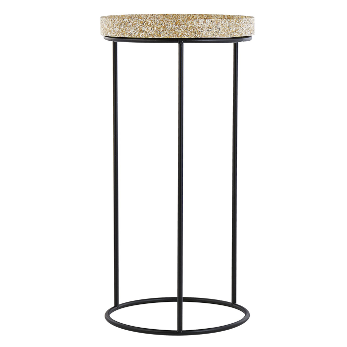 Set of 3 side tables TEXON Black [5]