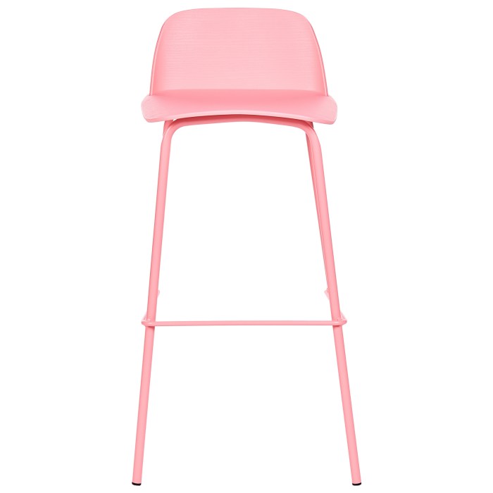 Set de 4 scaune de bar MORA Roz pastel [5]