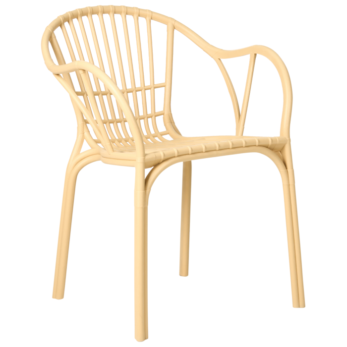 Set de 4 scaune de grădină ANDORA Bej [4]