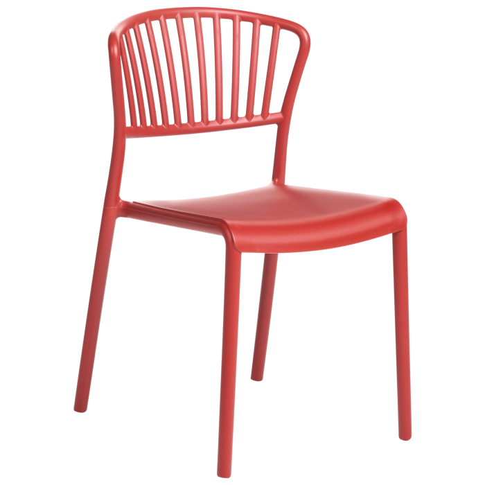 Set of 4 garden chairs GELA Red [4]