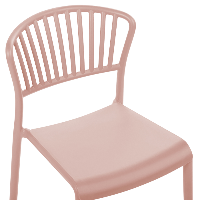 Set of 4 garden chairs GELA Pastel Pink [7]