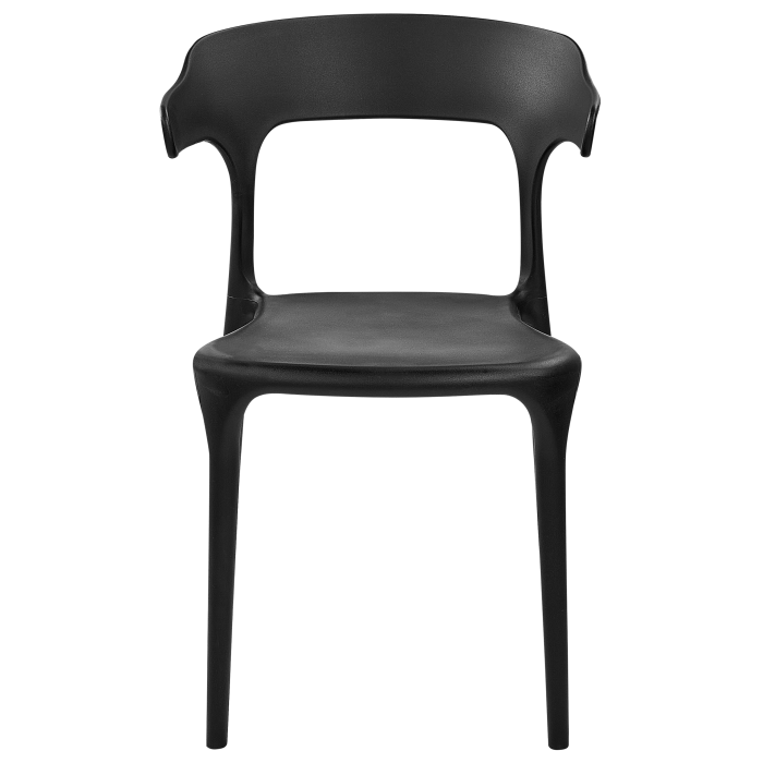 Set de 4 scaune de grădină GUBBIO Negru [5]