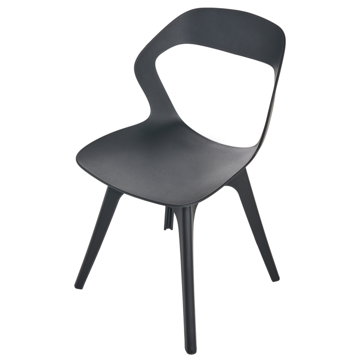 Set de 4 scaune de grădină LACHANIA Negru [6]