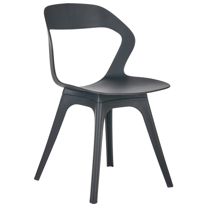 Set de 4 scaune de grădină LACHANIA Negru [4]