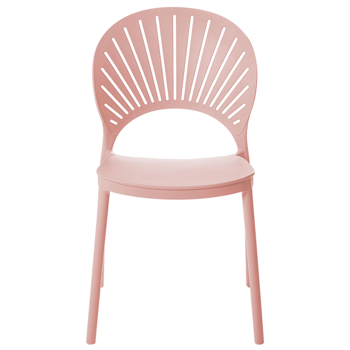 Set of 4 garden chairs OSTIA Pastel pink [5]