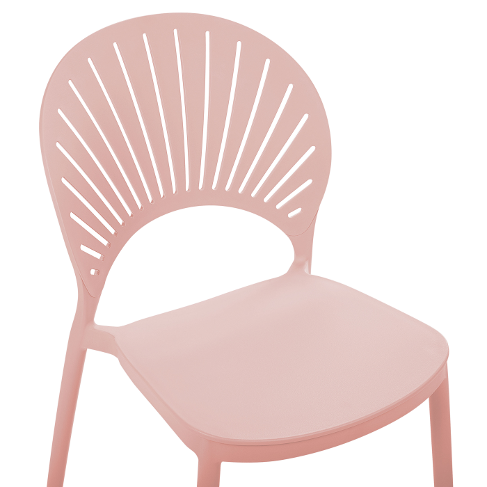 Set of 4 garden chairs OSTIA Pastel pink [7]
