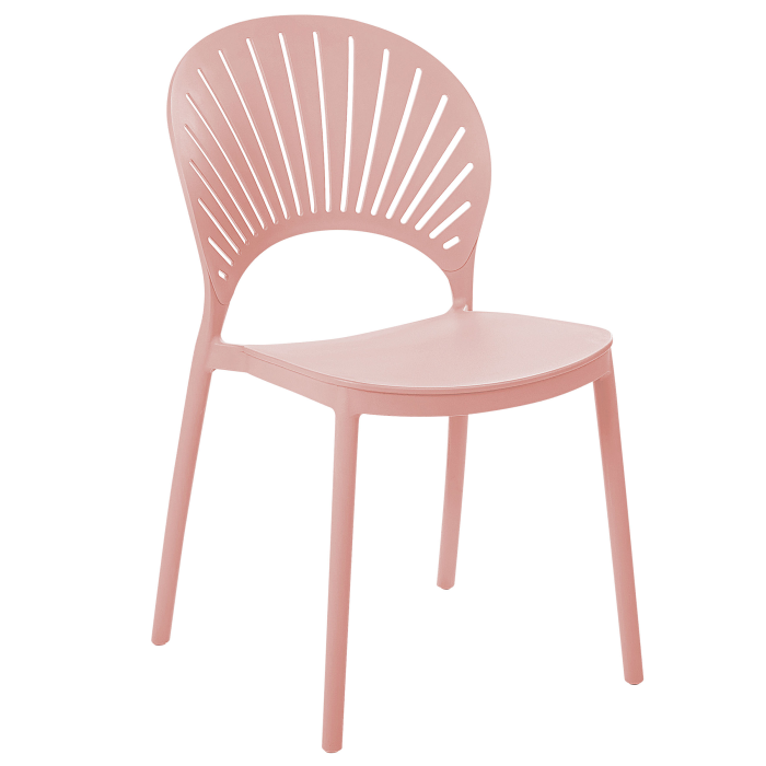 Set of 4 garden chairs OSTIA Pastel pink [4]