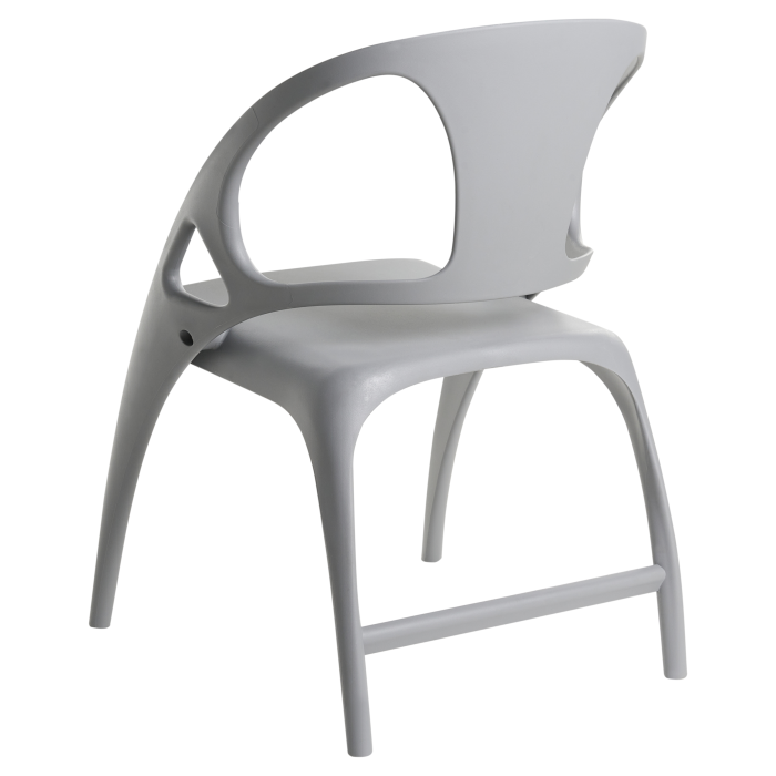 Set of 4 NEMI Folding Garden Stools Grey [6]