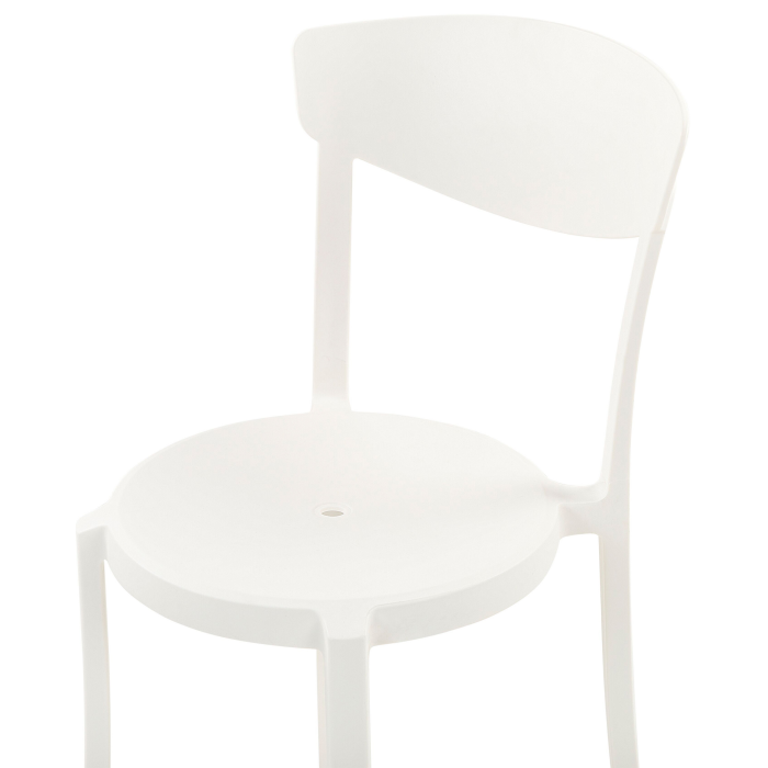Set of 4 Garden Chairs VIESTE White [7]