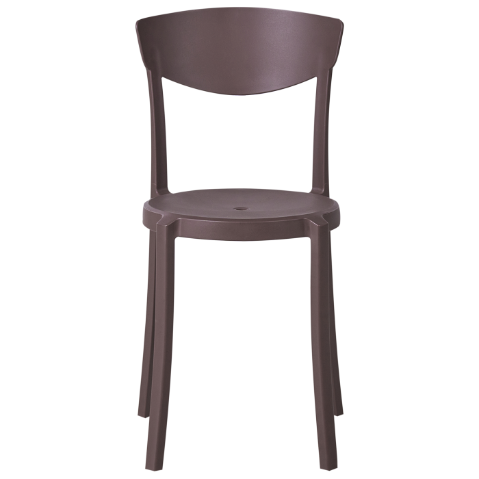 Set of 4 garden chairs VIESTE Brown [5]