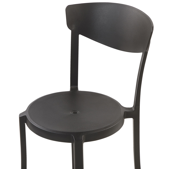 Set de 4 scaune de grădină VIESTE Negru [7]