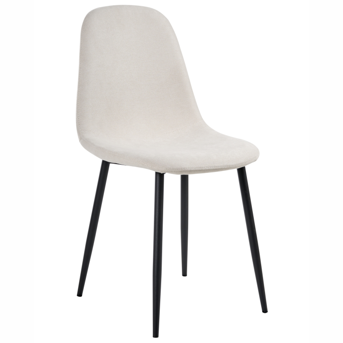 Set of 4 dining chairs CRANDALL Light beige [4]