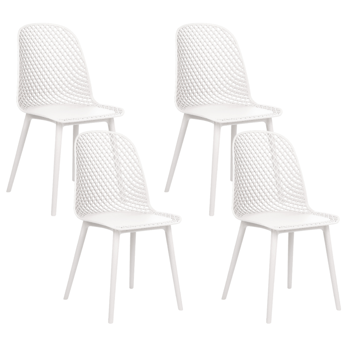 Set de 4 scaune dining EMORY Alb [2]