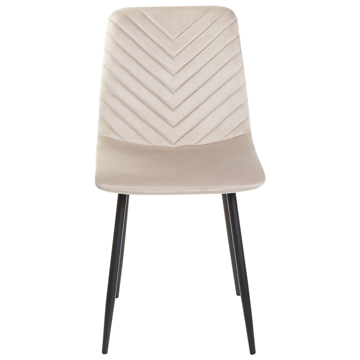 Set de 4 scaune dining HAVRE Catifea Bej [5]
