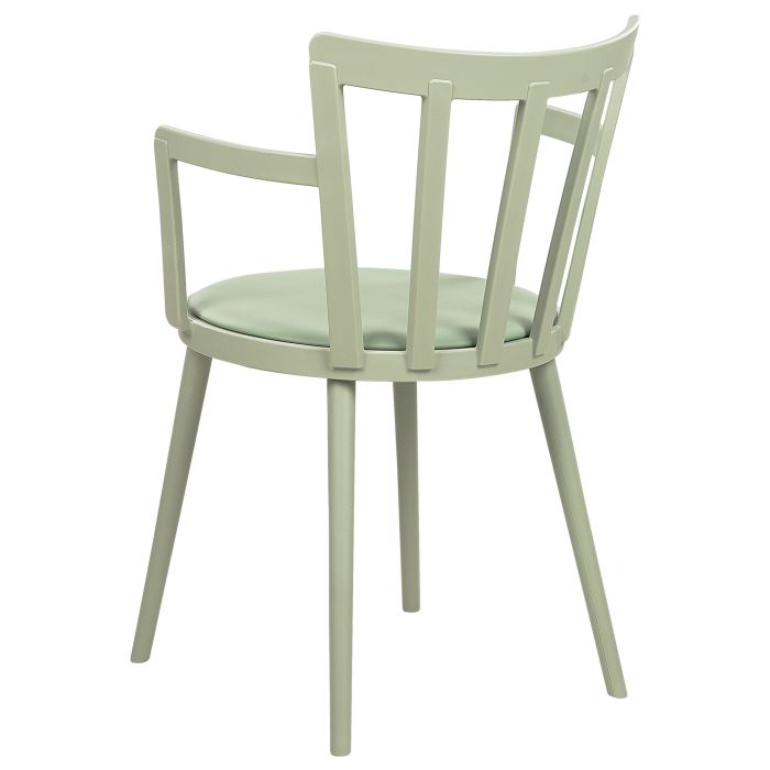 Set of 4 dining chairs MORILL Light Green [6]