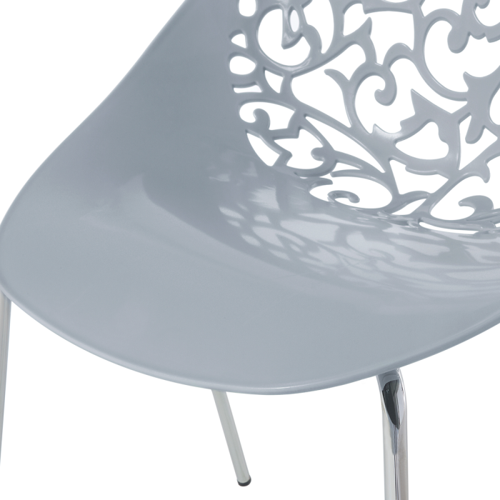 Set of 4 dining chairs MUMFORD Light Grey [9]