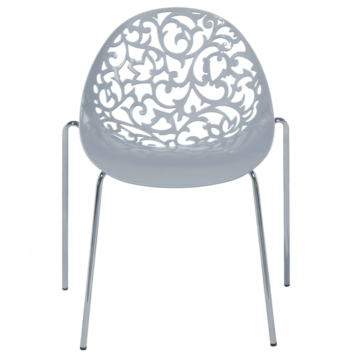 Set of 4 dining chairs MUMFORD Light Grey [5]