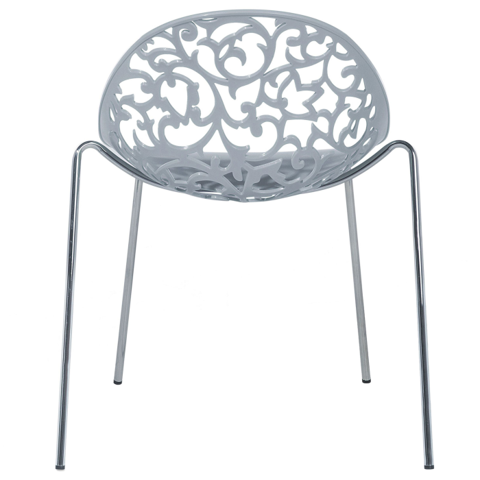 Set of 4 dining chairs MUMFORD Light Grey [7]