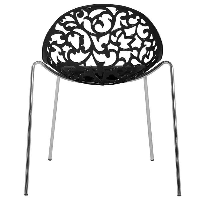 MUMFORD dining chair set of 4 Black [7]