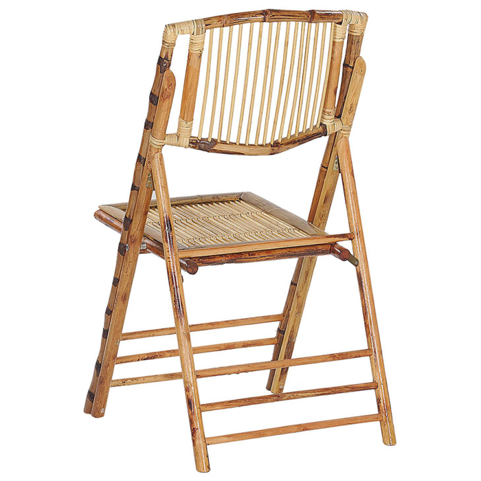 Set de 4 scaune dining Pliabil TRENTOR Lemn de bambus Natural [5]