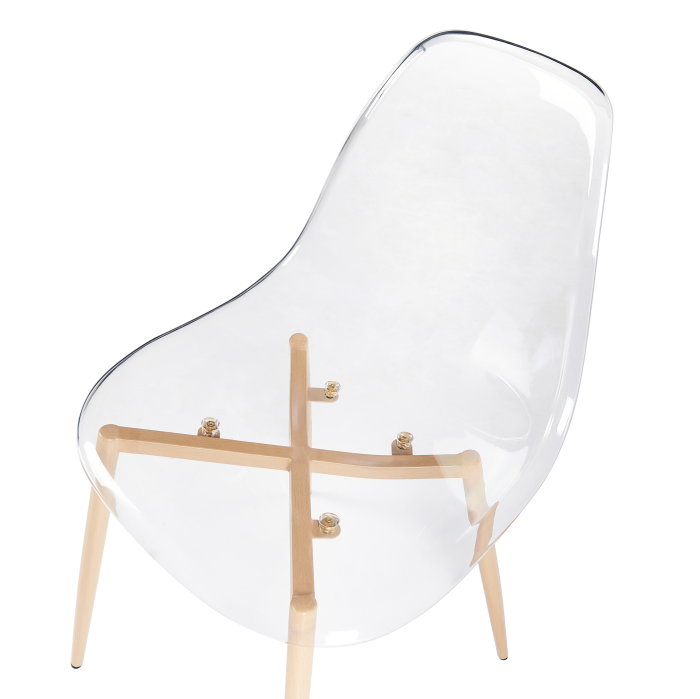 Set de 4 scaune dining TAKILMA Transparent [7]