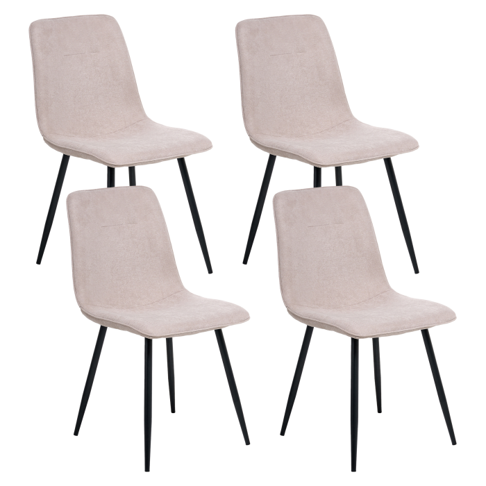 Set of 4 dining chairs TUSCOLA Beige [2]