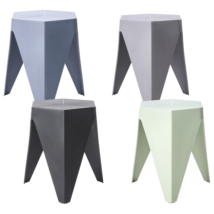 Set de 4 tabureți de grădină KARAVOS Multicolor [2]