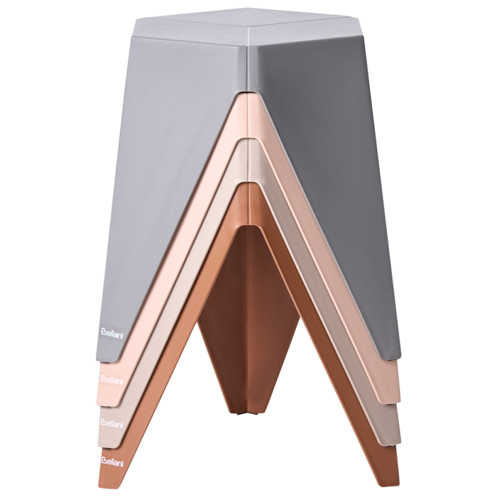 Set of 4 Garden Stools KARAVOS Multicolor [4]