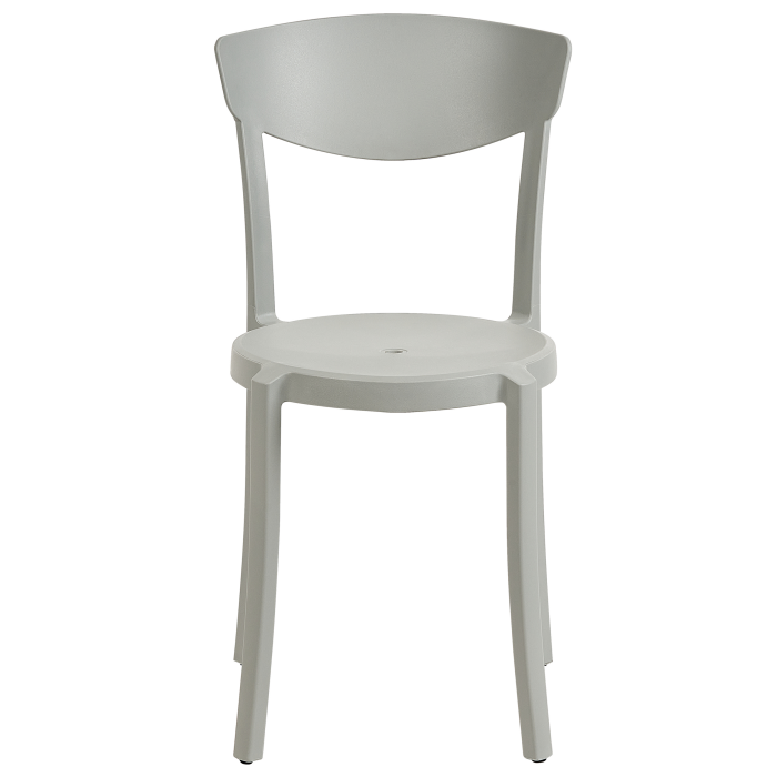 Set of 8 VIESTE Dining Stools Light Grey [5]