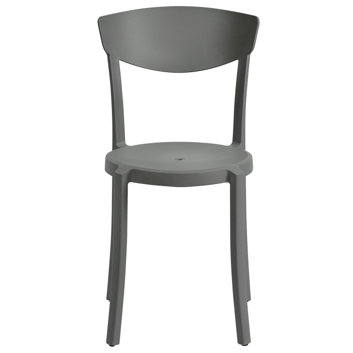 Set of 8 VIESTE Dining Chairs Dark Grey [5]