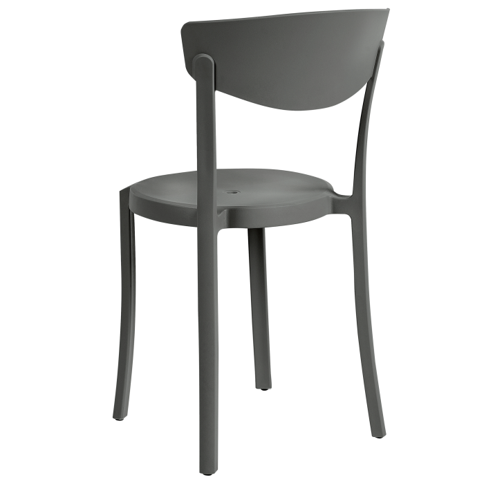 Set of 8 VIESTE Dining Chairs Dark Grey [7]
