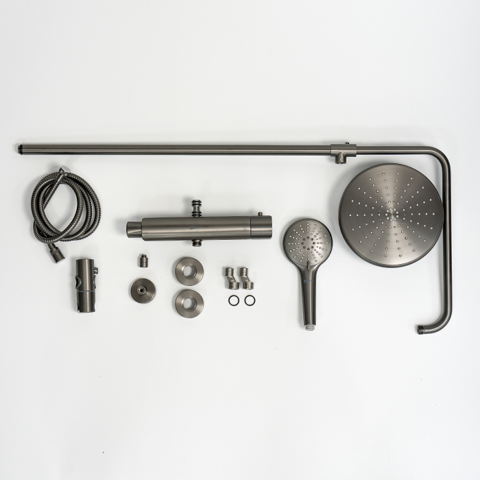 Set de Dus cu Termostat Lemark Bronx LM3770GM Grafit | Sanitare Online [11]