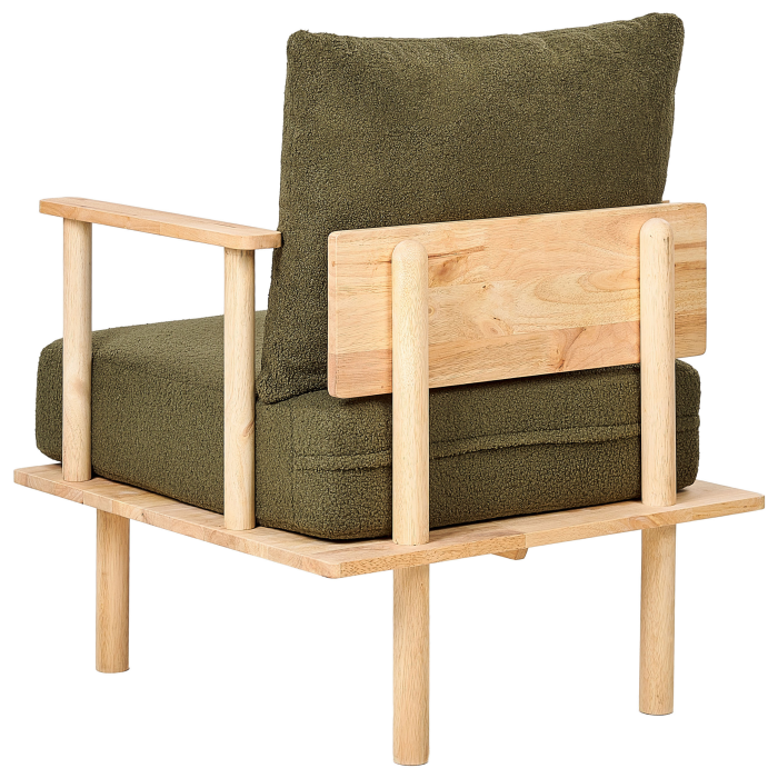 Set de living cu 3 locuri ASKER Boucle Verde închis [11]