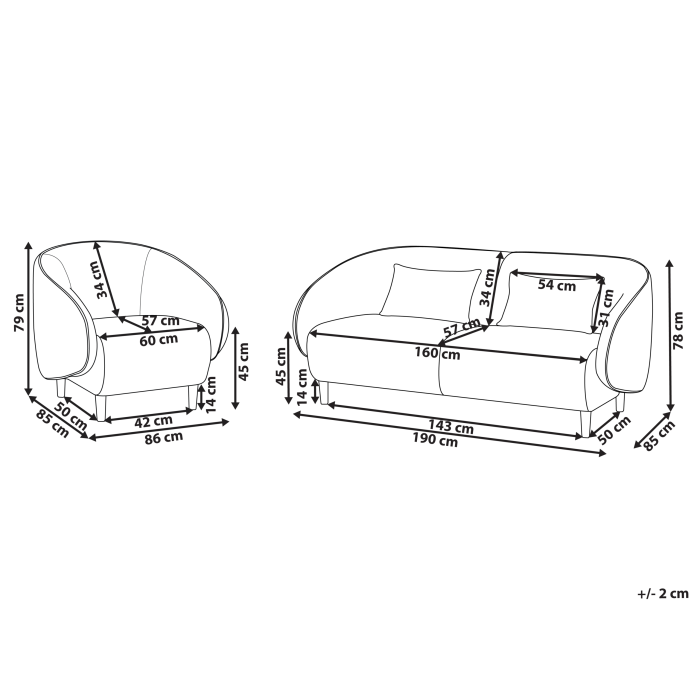 UMEA living room set Light beige [3]