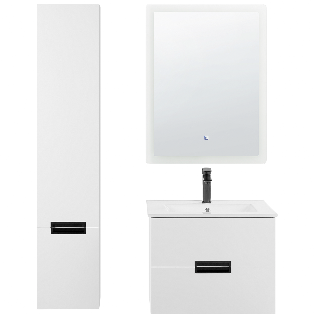 Set de mobilier pentru baie TUDELA Alb [4]