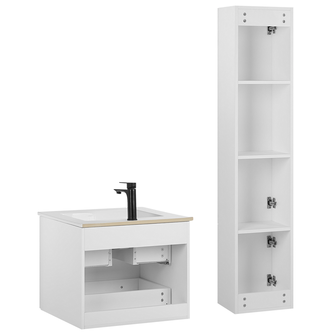 Set de mobilier pentru baie TUDELA Alb [6]