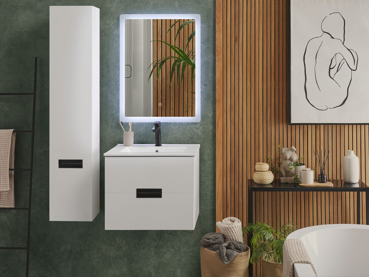 Bathroom Furniture Set TUDELA White [1]