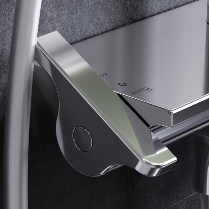 Spirit 2.0 ShowerSpot with thermostatic shelf mixer, chrome [6]