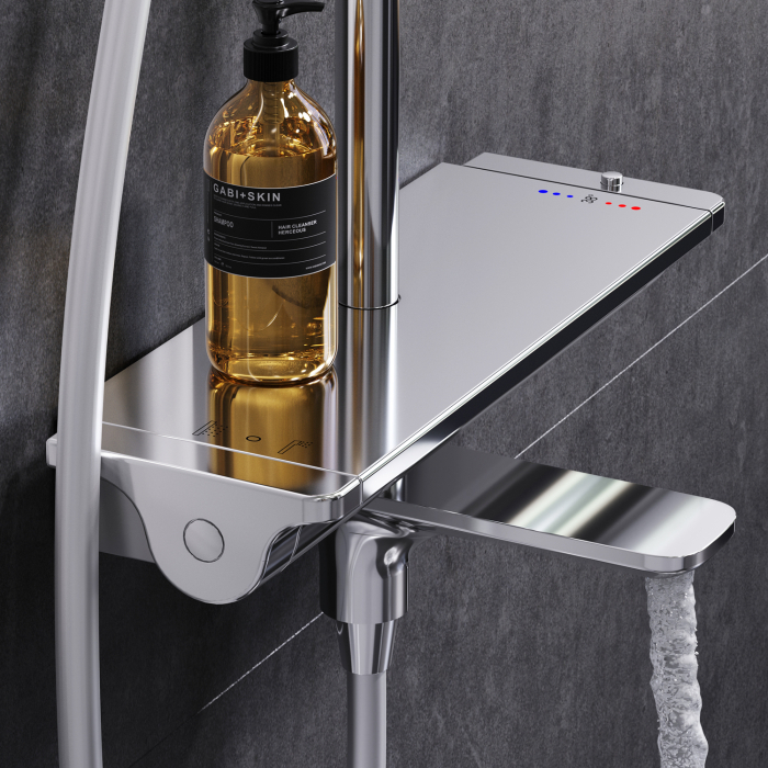 Spirit 2.0 ShowerSpot with thermostatic shelf mixer, chrome [14]