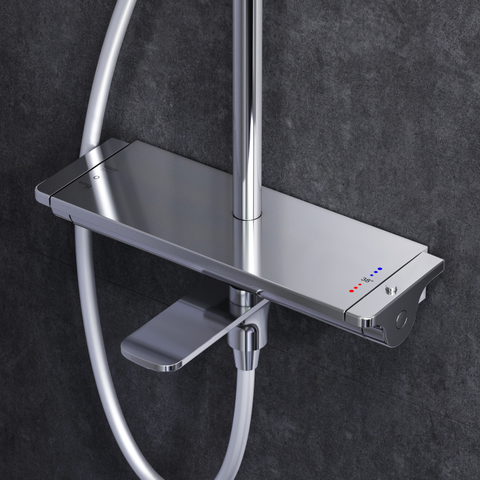 Spirit 2.0 ShowerSpot with thermostatic shelf mixer, chrome [13]