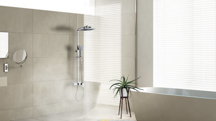 Sistem de duș cu para și pipă sub formă de cascadă Lemark Tropic LM7005C crom - Sanitare Online [3]