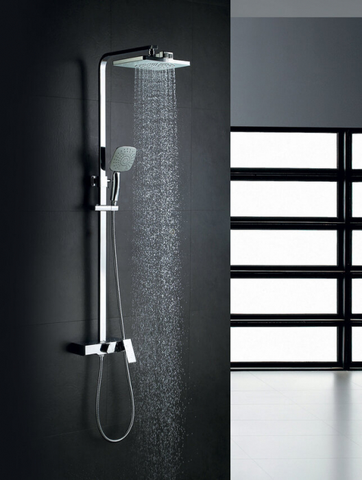 Sistem de duș cu para și pipă sub formă de cascadă Lemark Tropic LM7005C crom - Sanitare Online [2]