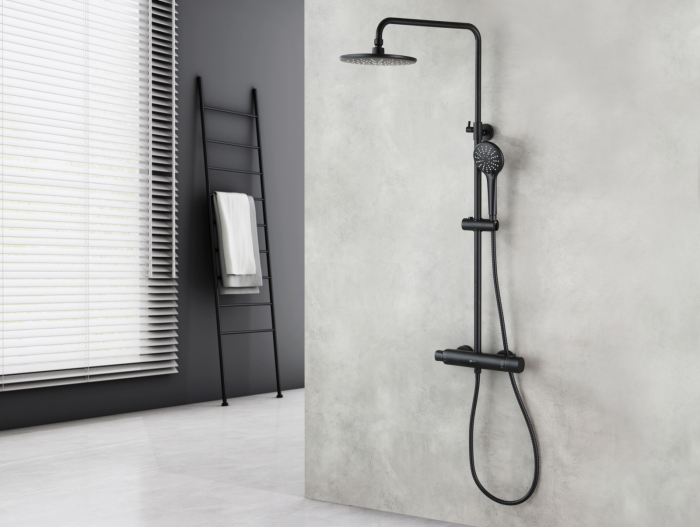 Set de Dus Lemark Bronx LM3770BL Negru cu Termostat - Sanitare Online [2]