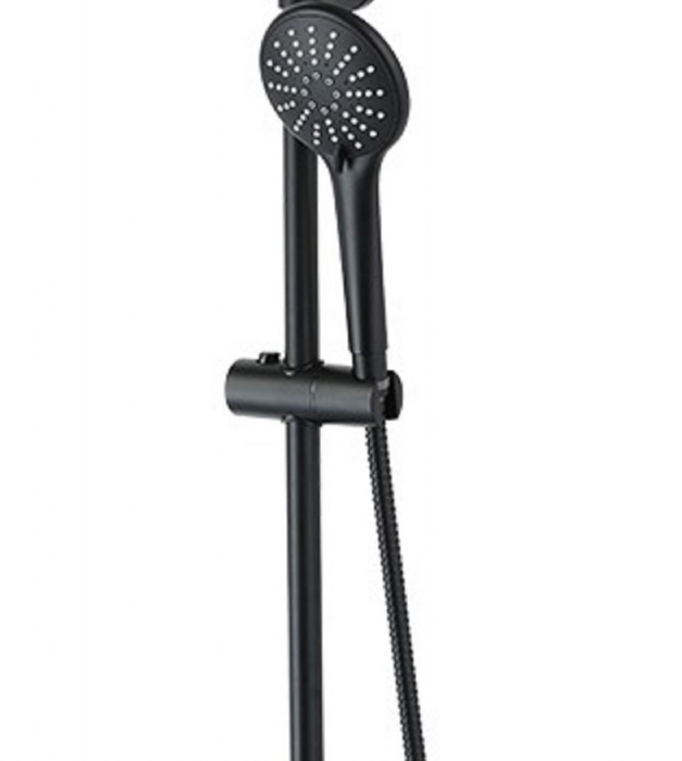 Sistem de dus termostatic cu para dus de mana in 3 pozitii, inaltime reglabila Lemark Bronx LM3772BL Negru | Sanitare Online [10]