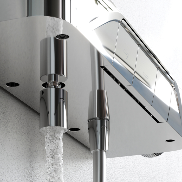 Func ShowerSpot with shelf mixer, chrome [3]