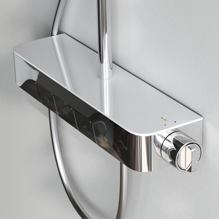 Func ShowerSpot with shelf mixer, chrome [8]